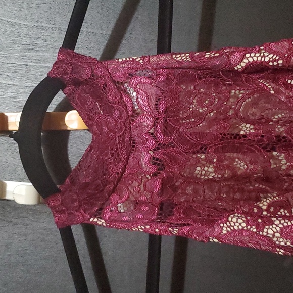 Venus NWOT Purple Size Large High-Low Lace Dress - Picture 7 of 8